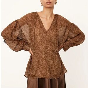 Vince Starry Night Dot Blouse